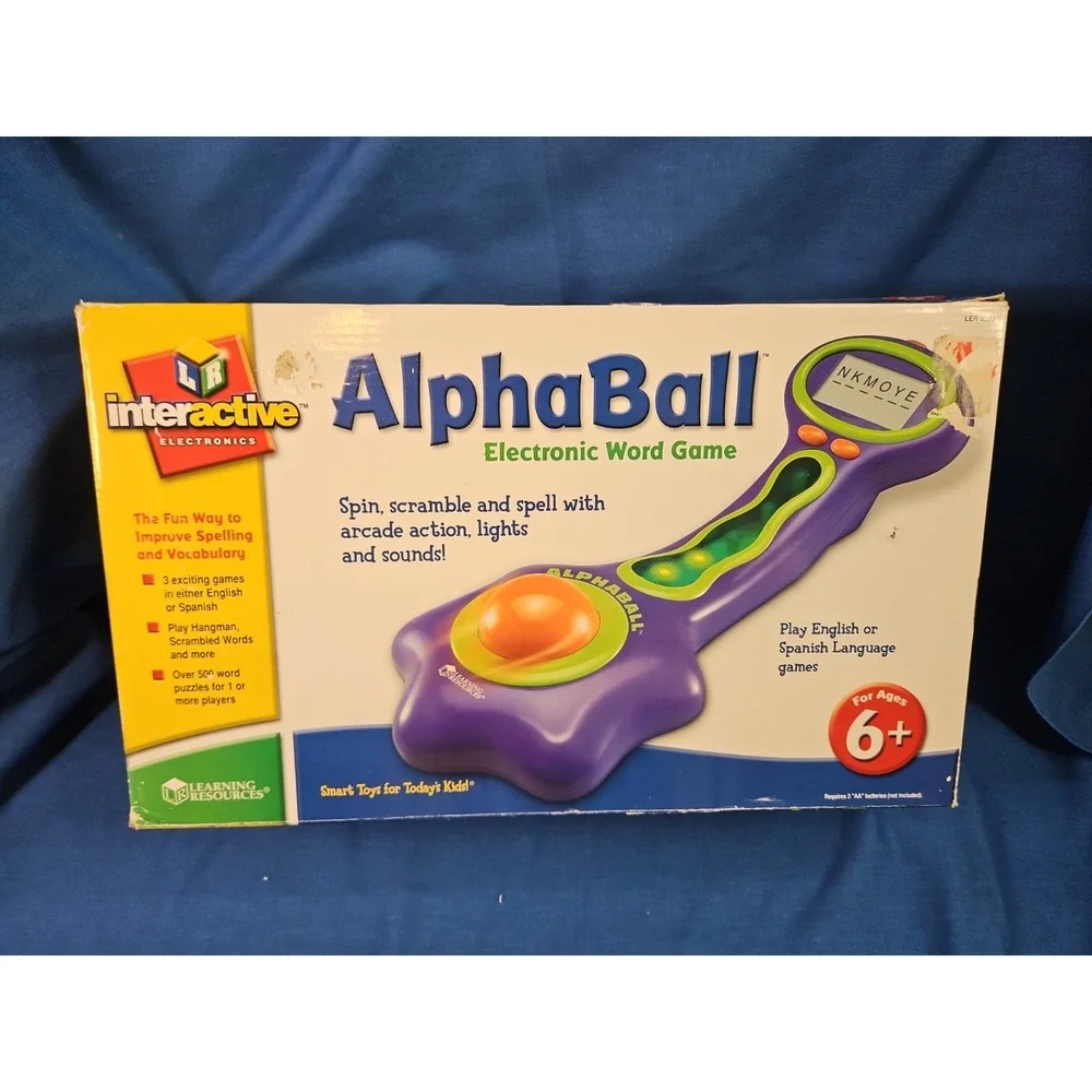 Educational‎ Electronic Word Arcade Learning Game Alphaball Spanish English 6+